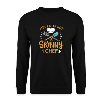 Cook Cooking - Unisex Sweatshirt - black - Front - Alina (178cm) & Michal (187cm)