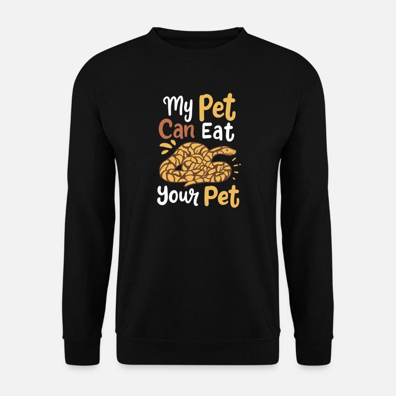 Python Schlangen Schlangenbesitzer - Unisex Pullover - Schwarz