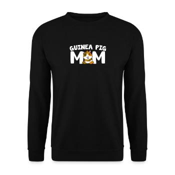 Guinea Pig Mom I Love My Pet - Unisex Sweatshirt - black - Front - Alina (178cm) & Michal (187cm)