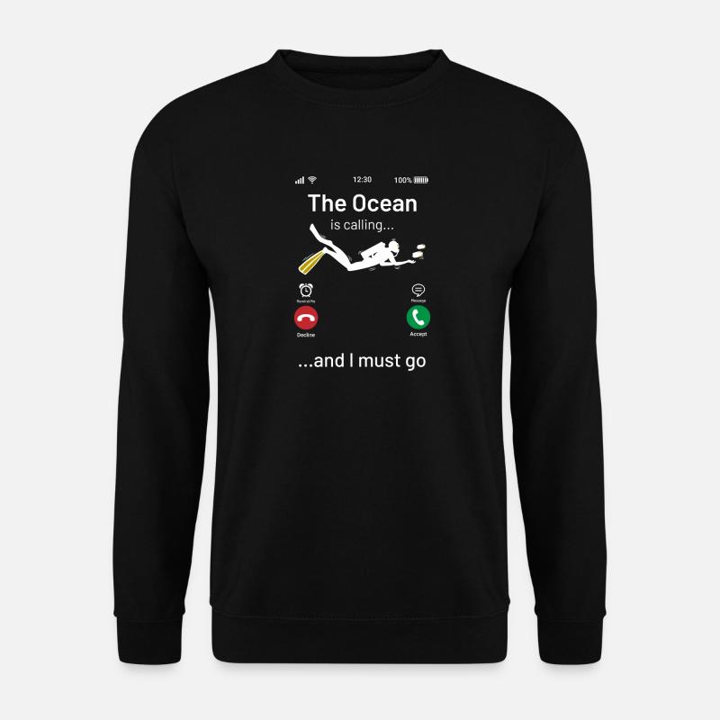 Taucher - Unisex Pullover - Schwarz