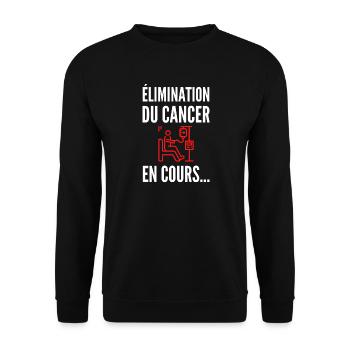 Élimination en cours – Avancer, simplement - Sweat-shirt Unisexe - noir - Devant - Alina (178cm) & Michal (187cm)