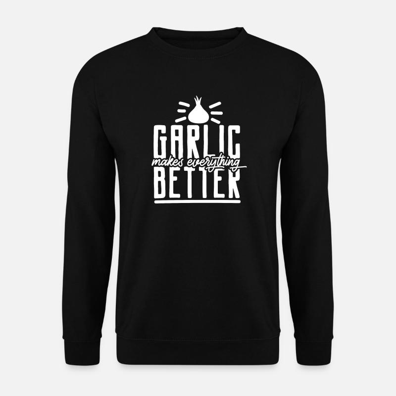 Knoblauch - Unisex Pullover - Schwarz