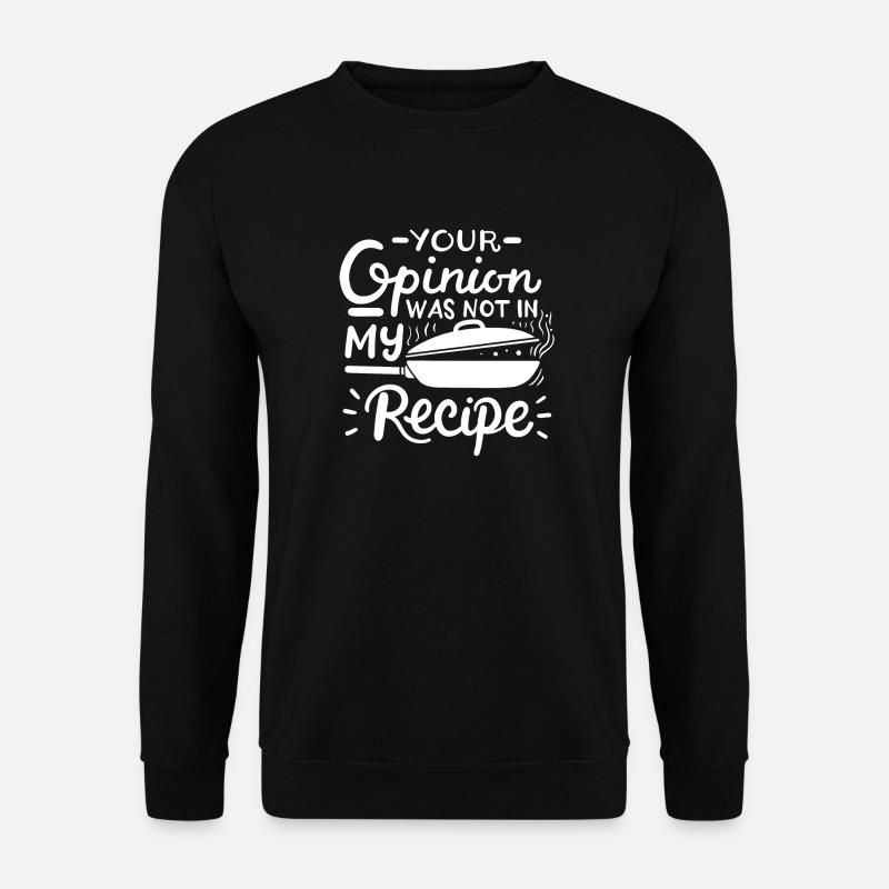 Cooking Recipe Cooking - Unisex Sweatshirt - black