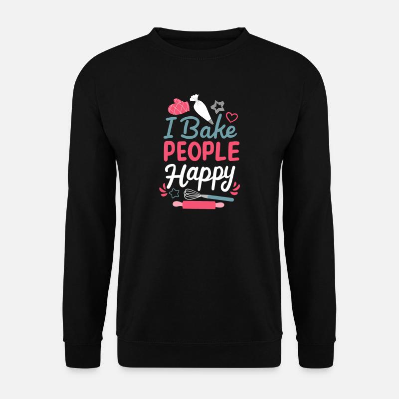 Backen Bäckerei Hobbybäcker - Unisex Pullover - Schwarz