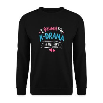 K-Drama Korean Drama K-Drama Fans - Unisex Sweatshirt - black - Front - Alina (178cm) & Michal (187cm)