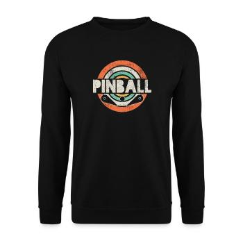 Flipper automatique Flipper Vintage - Sweat-shirt Unisexe - noir - Devant - Alina (178cm) & Michal (187cm)