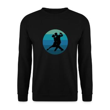 Tango Argentino Passion Tanguero Tanguera - Unisex Pullover - Schwarz - Vorne - Alina (178cm) & Michal (187cm)