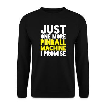 Pinball machine pinball slot machine - Unisex Sweatshirt - black - Front - Alina (178cm) & Michal (187cm)
