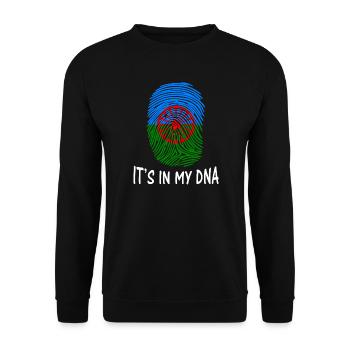 romani people flag o styago le romengo idée cadeau - Sweat-shirt Unisexe - noir - Devant - Alina (178cm) & Michal (187cm)