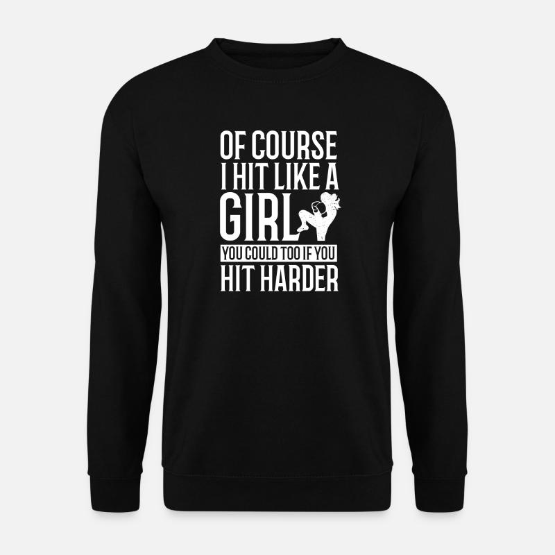 Kickboxen Boxen Kickboxer Muay Thai - Unisex Pullover - Schwarz