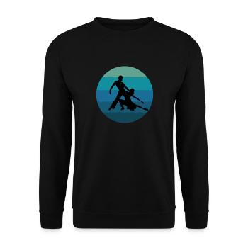 Latin Dancing Dance Couple Salsa - Unisex Sweatshirt - black - Front - Alina (178cm) & Michal (187cm)