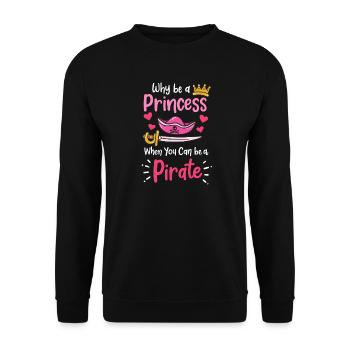 Pirate Pirate Princesse Pirate Fille - Sweat-shirt Unisexe - noir - Devant - Alina (178cm) & Michal (187cm)