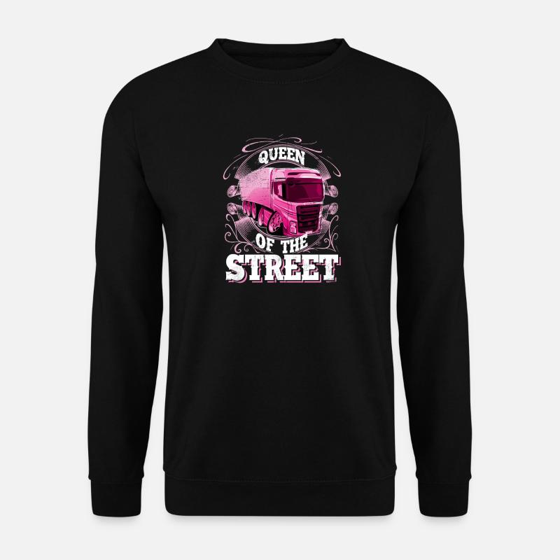 Lkw Fahrerin - Unisex Pullover - Schwarz