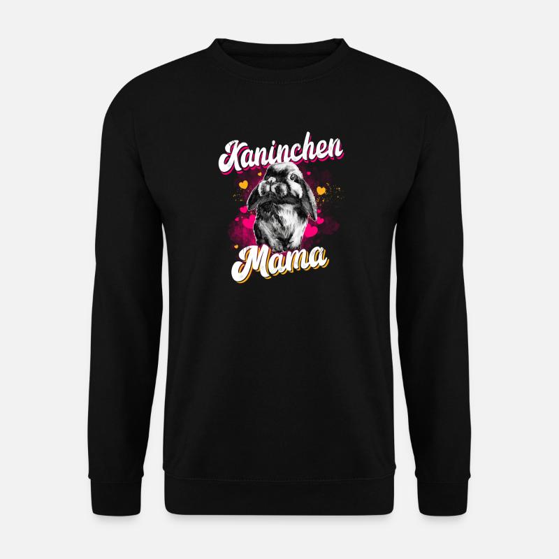 Kaninchen Mama - Unisex Pullover - Schwarz