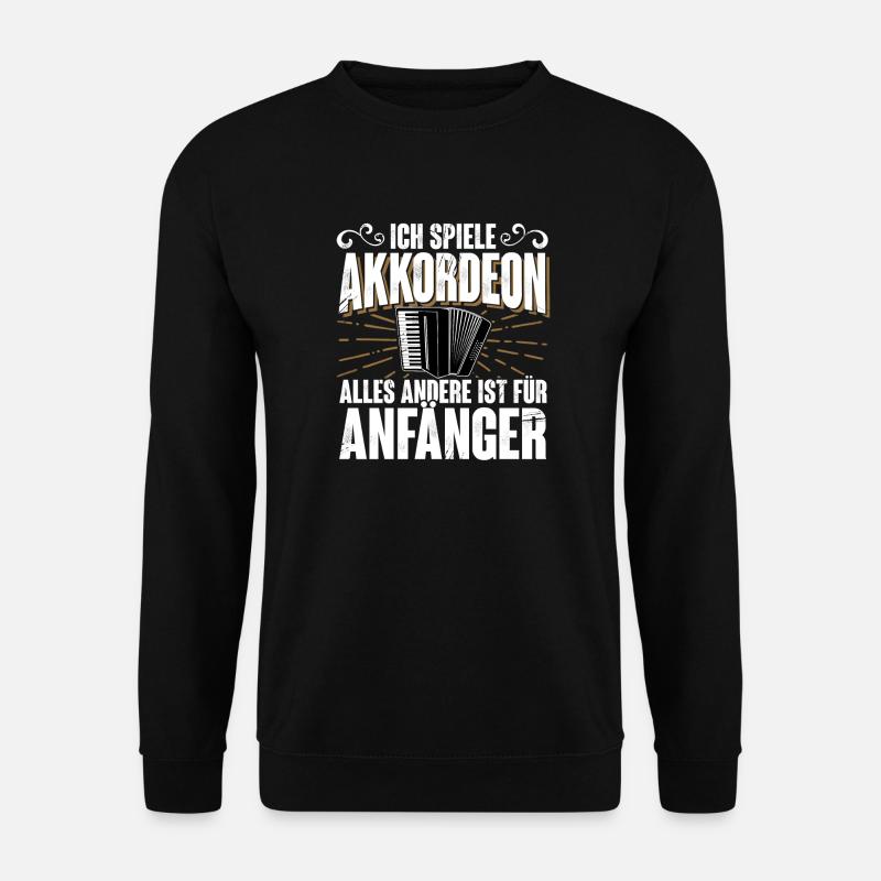 Akkordeon - Unisex Pullover - Schwarz