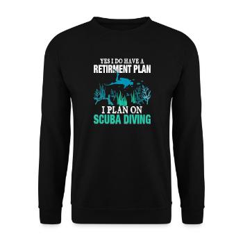 Plongée sous-marine - Sweat-shirt Unisexe - noir - Devant - Alina (178cm) & Michal (187cm)