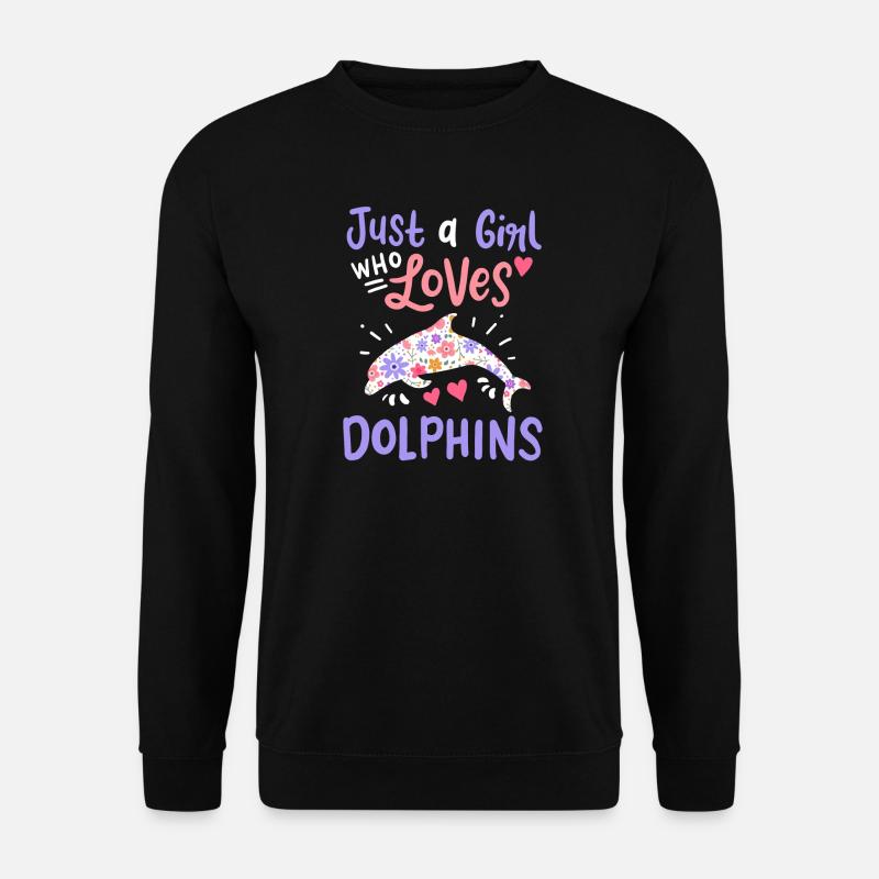 Dolphin Dolphin Lovers - Unisex Sweatshirt - black