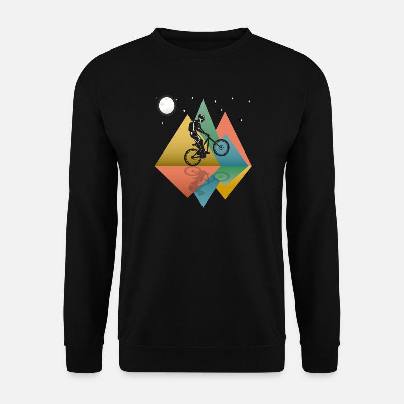 Mountain Biking Retro - Unisex Sweatshirt - black