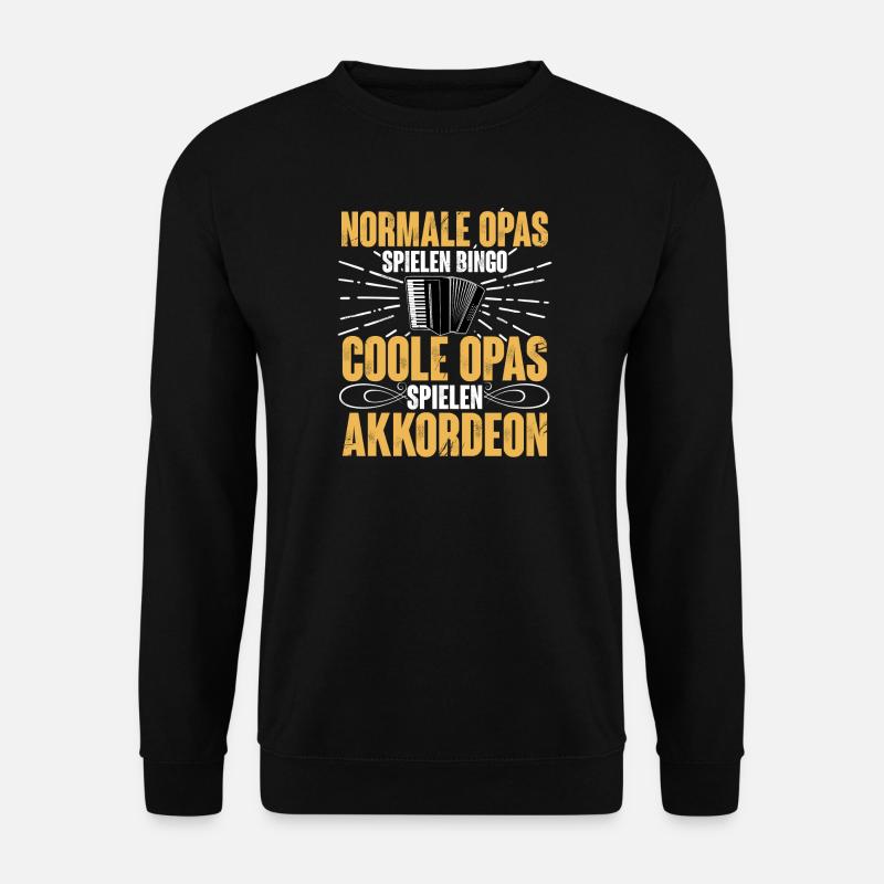 Akkordeon - Unisex Pullover - Schwarz