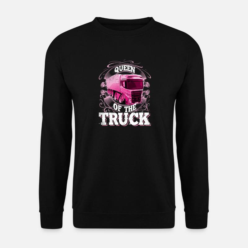 lkw Fahrerin - Unisex Pullover - Schwarz