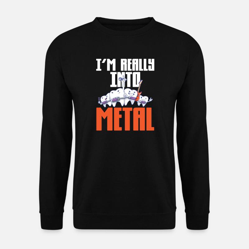 Kieferorthopäde Zahnspangen - Unisex Pullover - Schwarz
