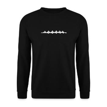 Rudern Ruderer - Unisex Pullover - Schwarz - Vorne - Alina (178cm) & Michal (187cm)