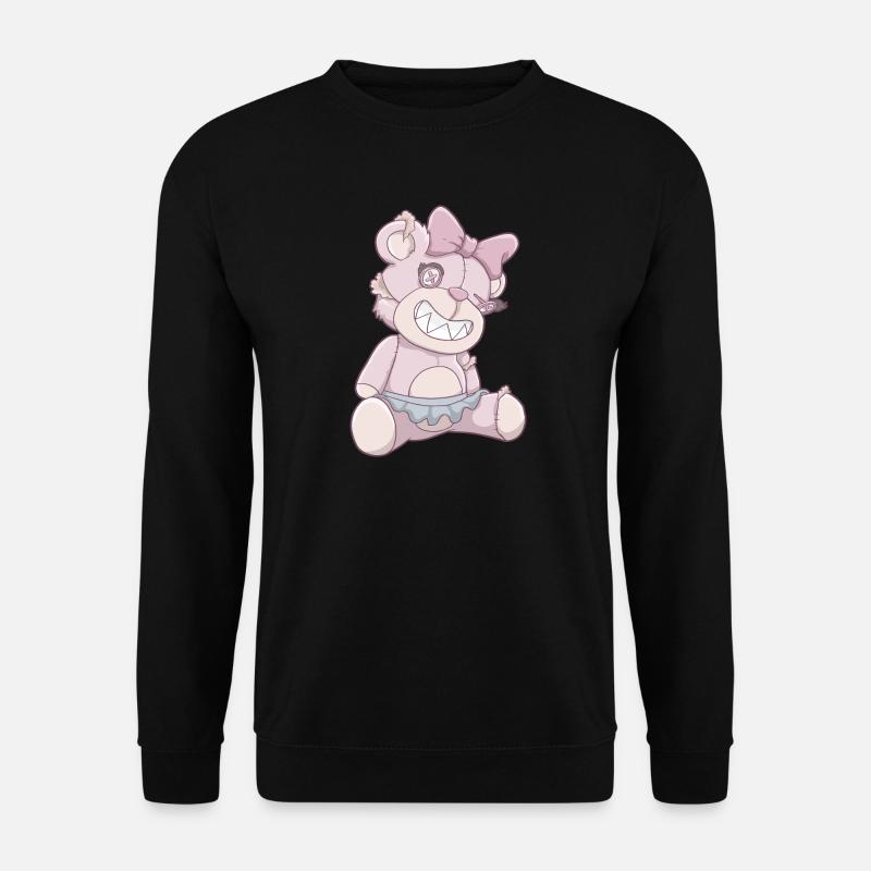 Pastell Gothic Bär - Unisex Pullover - Schwarz