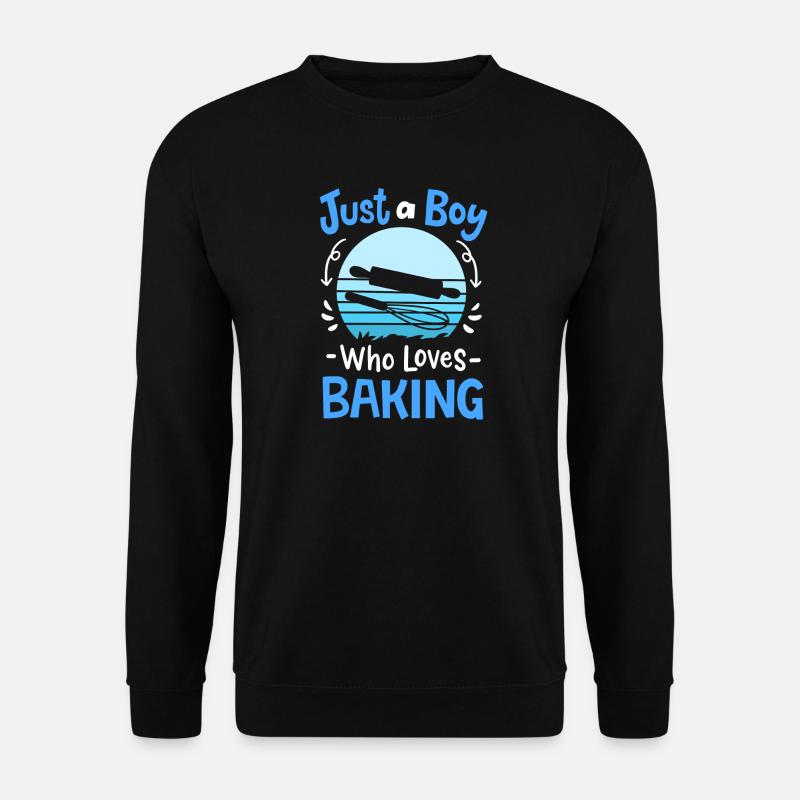 Backen Bäcker Retro - Unisex Pullover - Schwarz