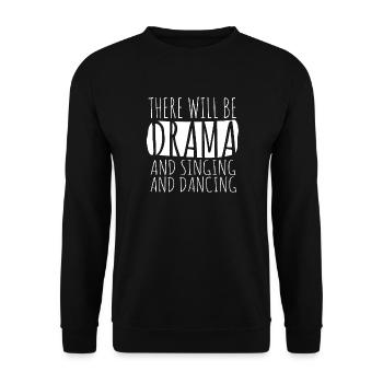 Theater Schauspieler Schauspielerin - Unisex Pullover - Schwarz - Vorne - Alina (178cm) & Michal (187cm)