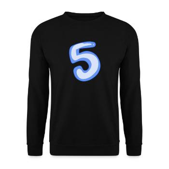 5 Bleu - Sweat-shirt Unisexe - noir - Devant - Alina (178cm) & Michal (187cm)