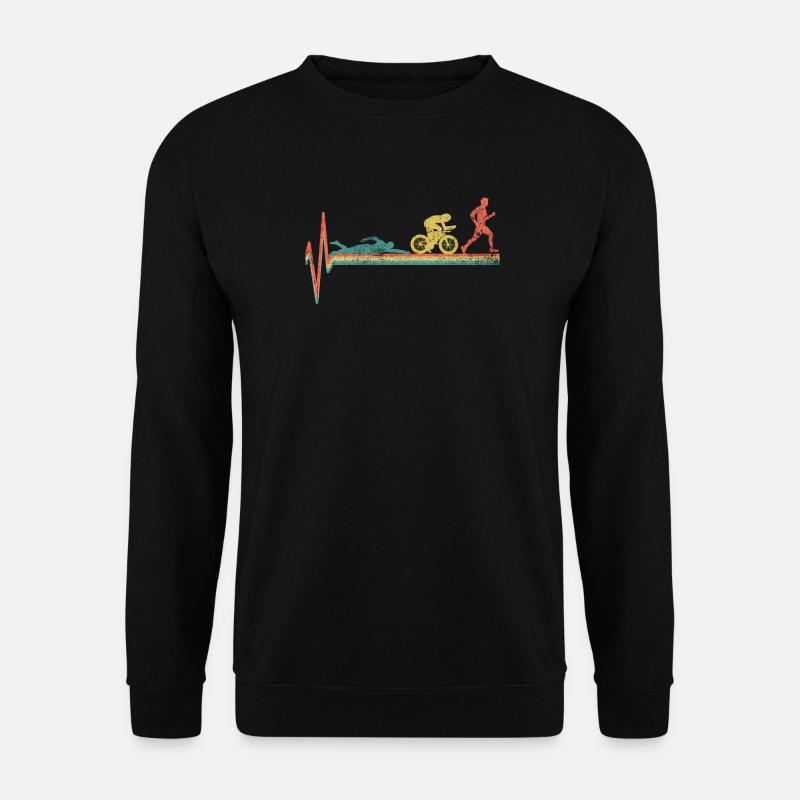 Triathlon Triathlet Vintage - Unisex Pullover - Schwarz