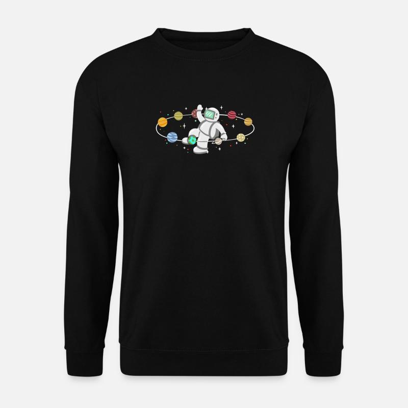 Astronaut Weltraum Planeten - Unisex Pullover - Schwarz