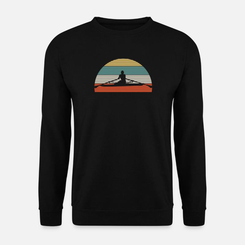 Rudern Ruderer Vintage - Unisex Pullover - Schwarz