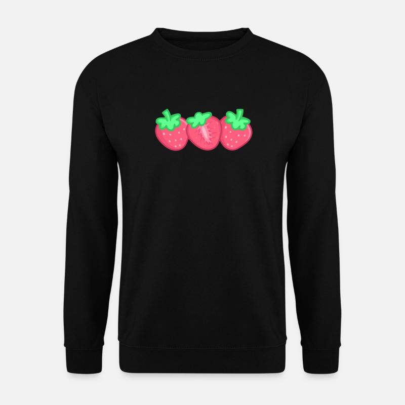 Erdbeeren - Unisex Pullover - Schwarz