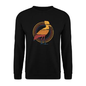 Schuhschnabel Vintage - Unisex Pullover - Schwarz - Vorne - Alina (178cm) & Michal (187cm)