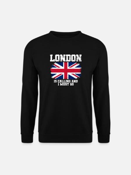 London Union Jack-Flagge Reisen - Unisex Pullover - Schwarz