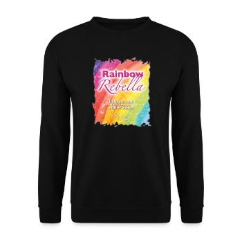 Rainbow Rebella - Sonja Ariel von Staden - Unisex Pullover - Schwarz - Vorne - Alina (178cm) & Michal (187cm)