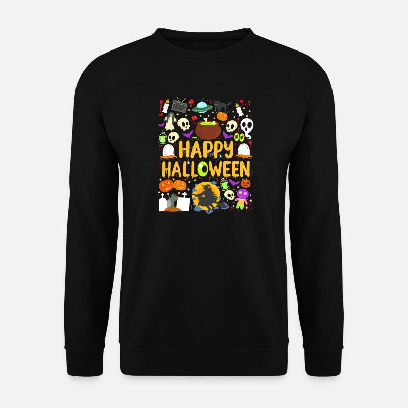 Halloween Frohes Halloween - Unisex Pullover - Schwarz