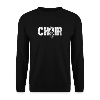 Chor Gesang Sänger - Unisex Pullover - Schwarz - Vorne - Alina (178cm) & Michal (187cm)