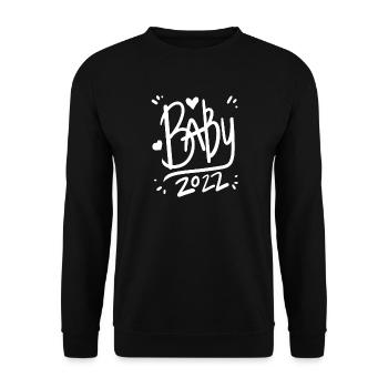 Baby 2022 - Neugeborenes 2022 Baby Geschenk - Unisex Pullover - Schwarz - Vorne - Alina (178cm) & Michal (187cm)