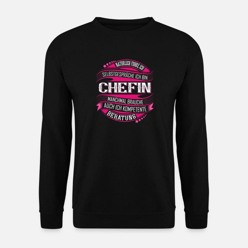 Chefin - Unisex Pullover - Schwarz