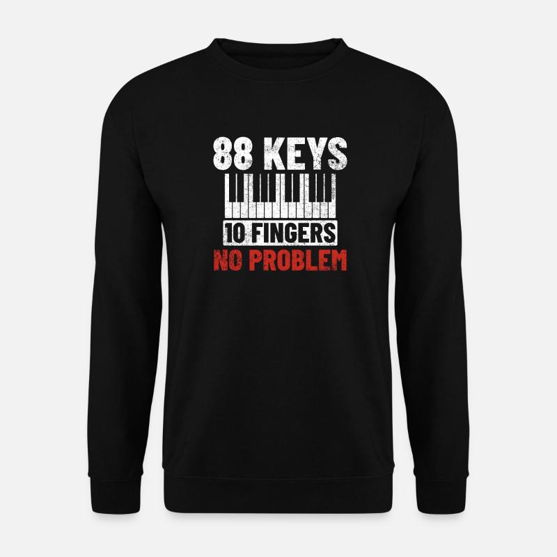 Klavier Pianist - Unisex Pullover - Schwarz