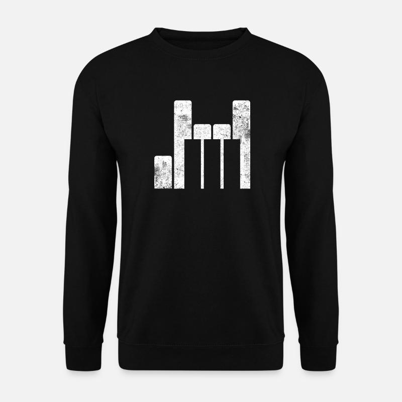 Klavier Pianist - Unisex Pullover - Schwarz