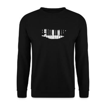 Klavier Pianist - Unisex Pullover - Schwarz - Vorne - Alina (178cm) & Michal (187cm)