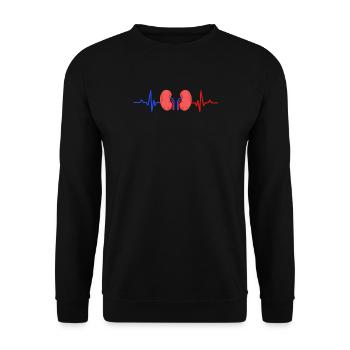 Dialyse Krankenschwester - Unisex Pullover - Schwarz - Vorne - Alina (178cm) & Michal (187cm)