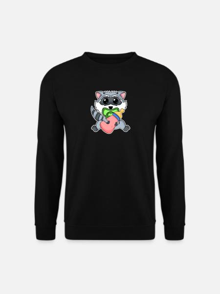 Bébé raton laveur - Sweat-shirt Unisexe - noir