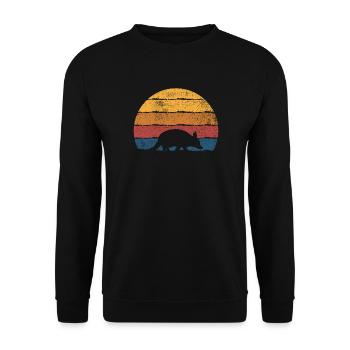 Gürteltier Gürteltiere - Unisex Pullover - Schwarz - Vorne - Alina (178cm) & Michal (187cm)