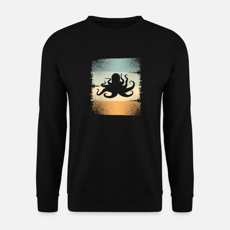 Oktopus Tintenfisch Krake - Unisex Pullover - Schwarz