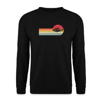 Karpfen - Unisex Pullover - Schwarz - Vorne - Alina (178cm) & Michal (187cm)