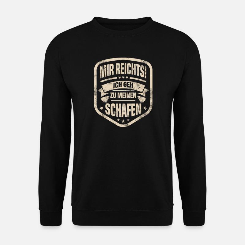 Schaf Schäfer - Unisex Pullover - Schwarz
